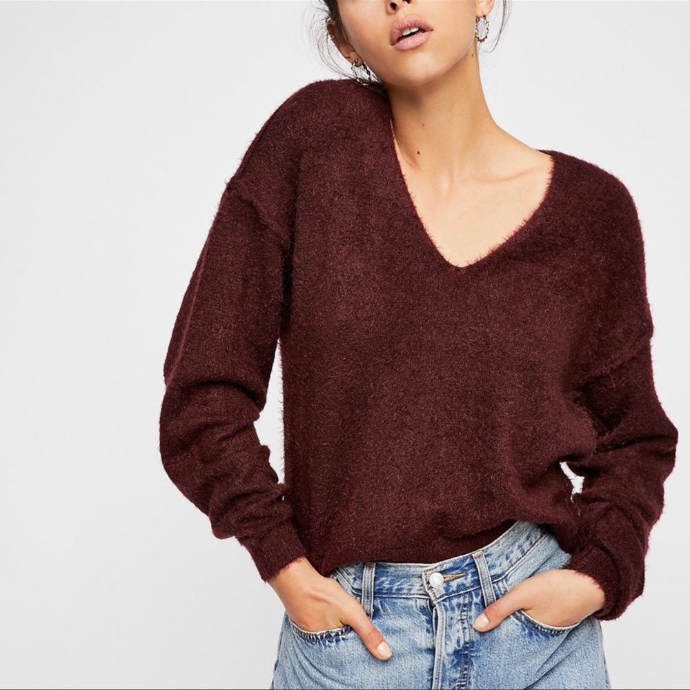 Free People V-Neck Sweater